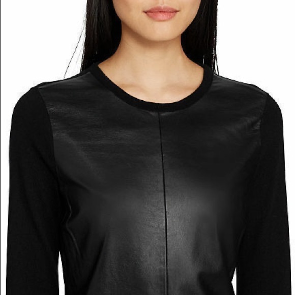 Ralph Lauren Dresses & Skirts - NWT: Ralph Lauren Leather and Cashmere Dress